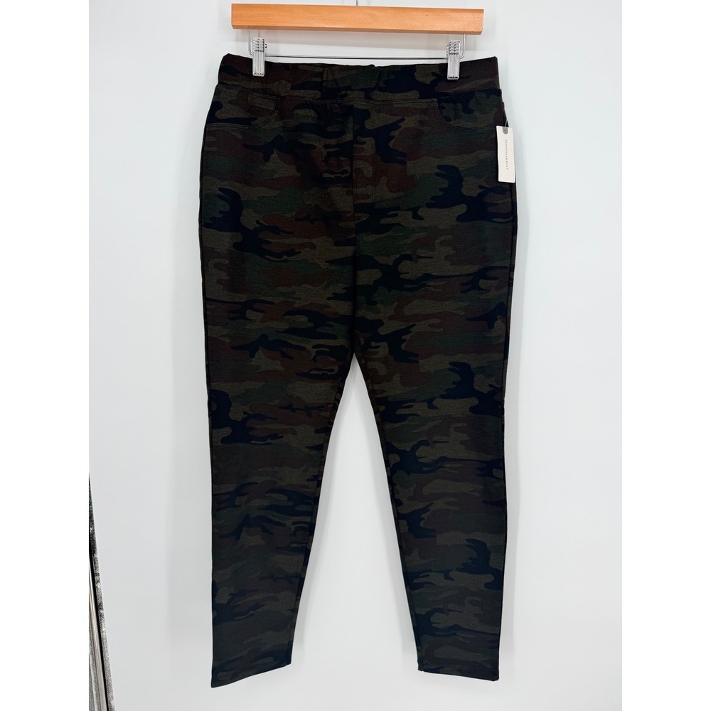 Sanctuary Leggings XL Green Camo Anthropologie Skinny Pull On Gorpcore Utility
